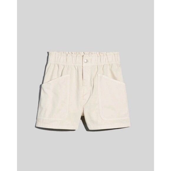 Madewell Denim Pull-On Paperbag Utility Shorts: Garment-Dyed Edition Size 24 - Picture 2 of 9